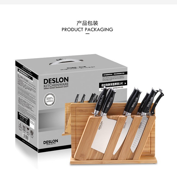 德世朗（DESLON）鉬釩鋼刀具10件套萊茵至尊系列 E-LY-TZ001-10C